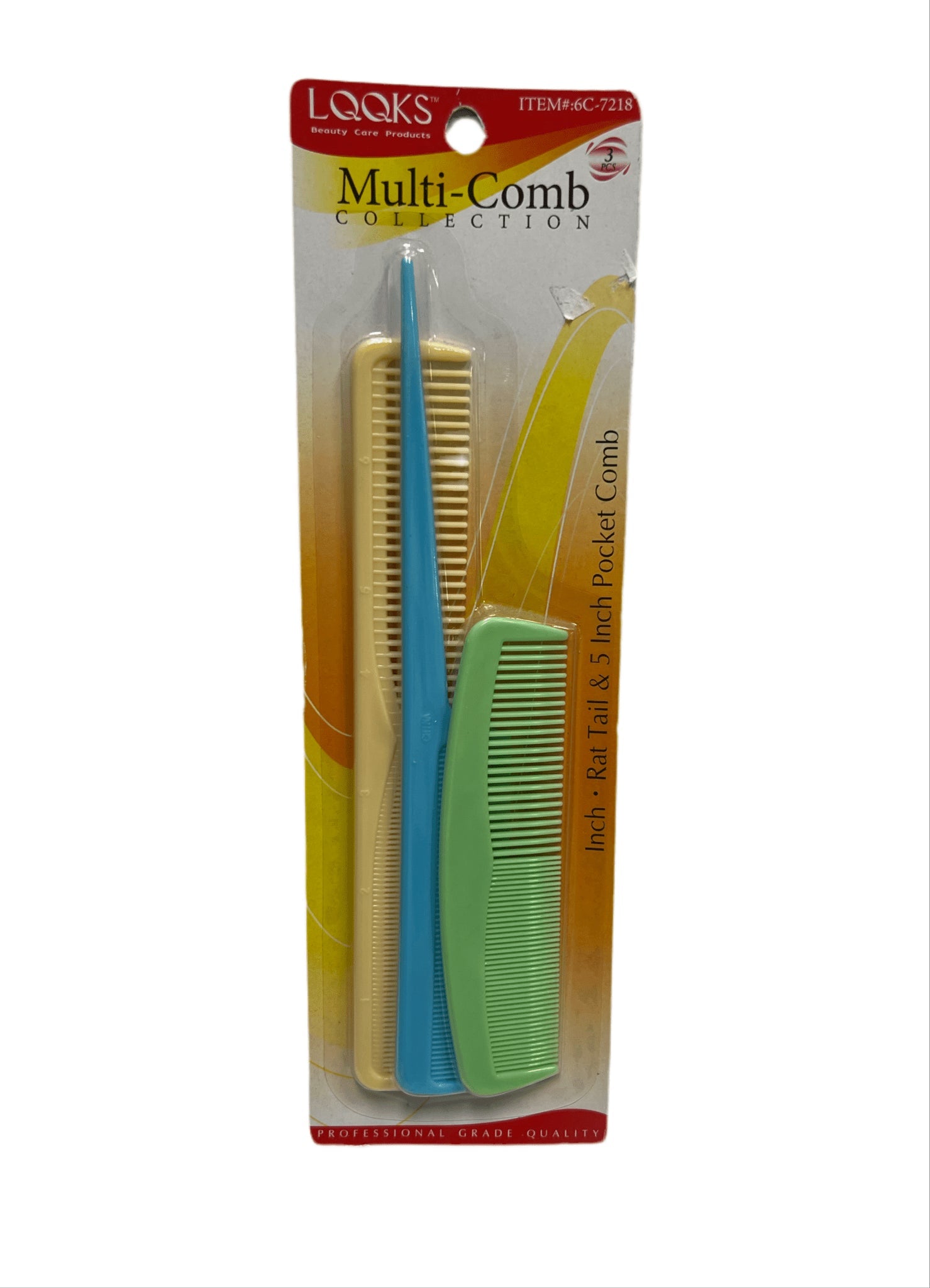 LQQKS MULTI - COMB INCH COMB, RAT TAIL COMB, 5" POCKET COMB - VIP Extensions