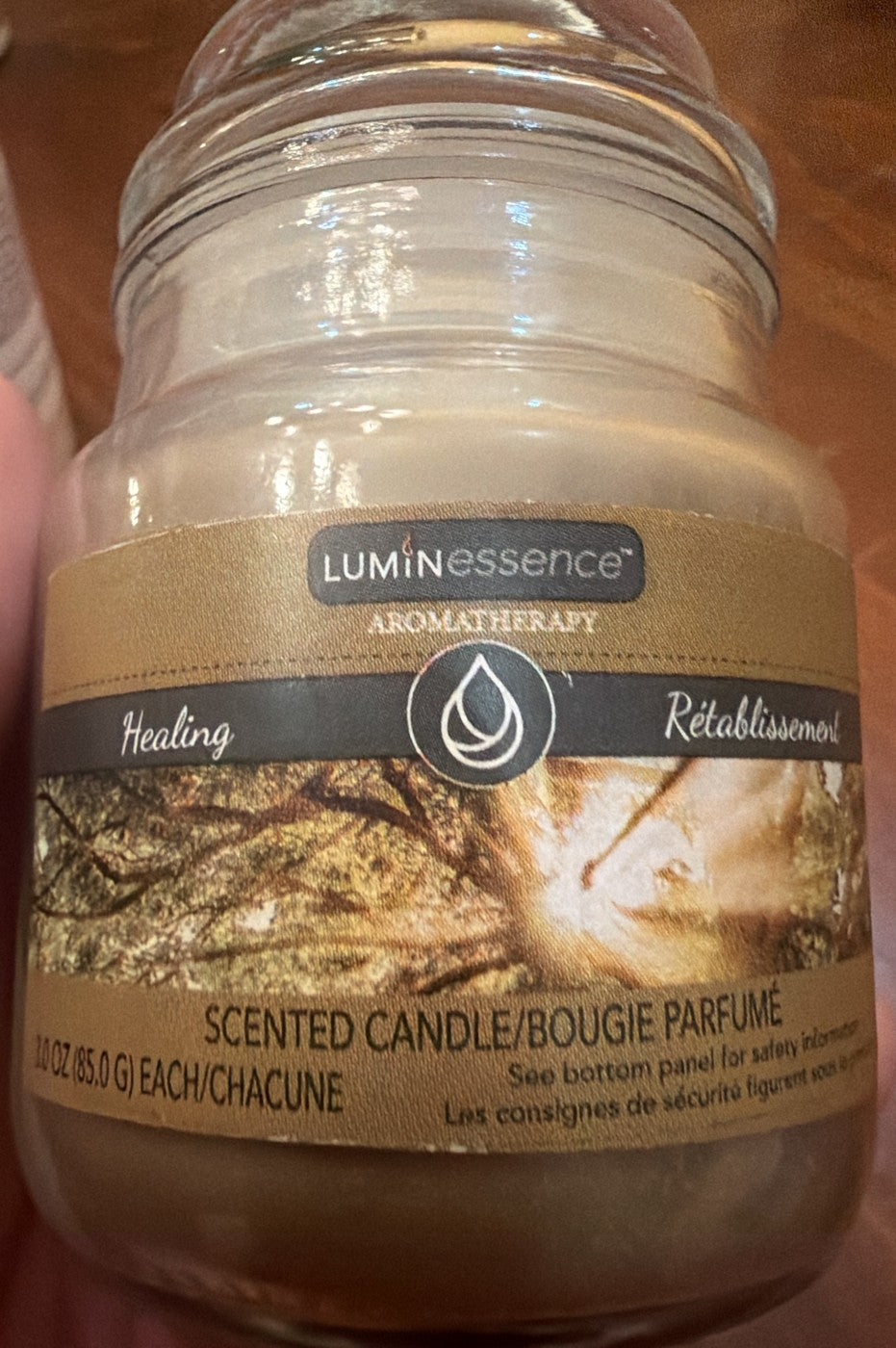 Luminessence Aromatherapy Healing scented jar candle 3 oz