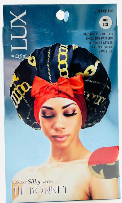 LUX SILKY SATIN TIE BONNET - VIP Extensions