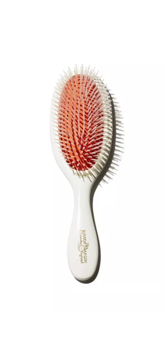 Mason Pearson Handy Nylon Detangler Hair Brush – N3 Ivory (with Cleaner) - NIB - VIP Extensions