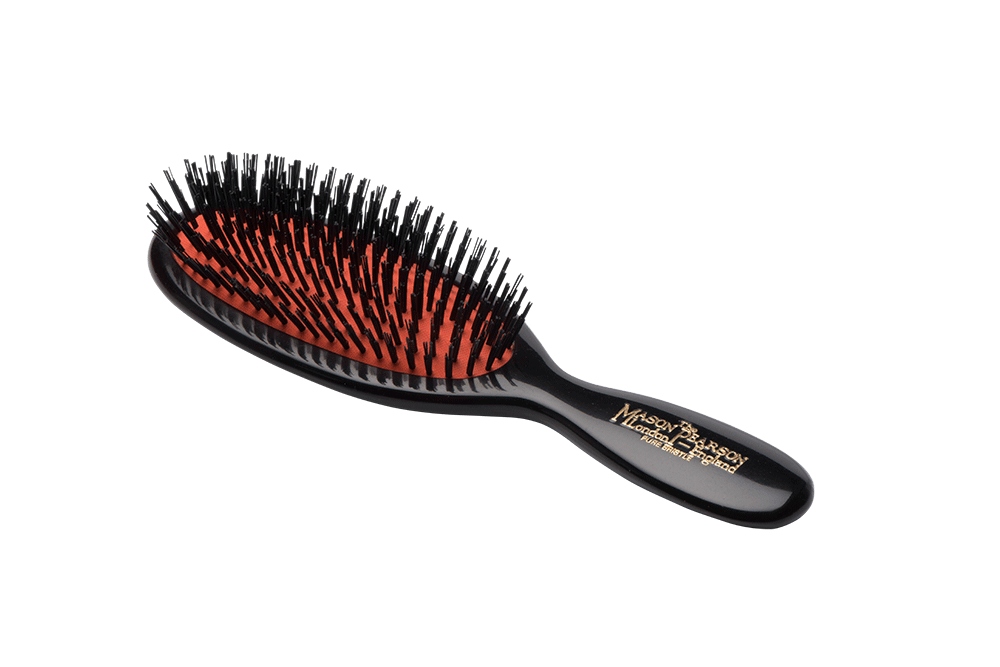 Mason Pearson Pocket Bristle Hair Brush – B4 Dark Ruby (Pure Boar Bristle) - VIP Extensions