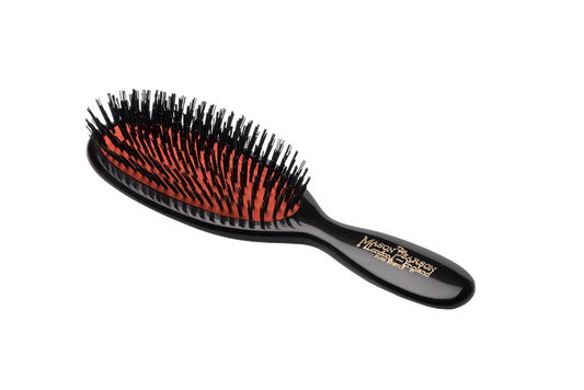 Mason Pearson Pocket Bristle Hair Brush – B4 Dark Ruby (Pure Boar Bristle) - VIP Extensions