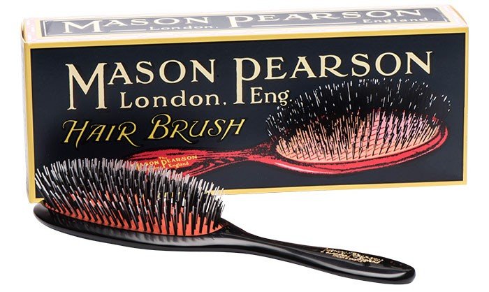 Mason Pearson Pocket Bristle & Nylon Hair Brush – BN4 Dark Ruby - New in Box - VIP Extensions
