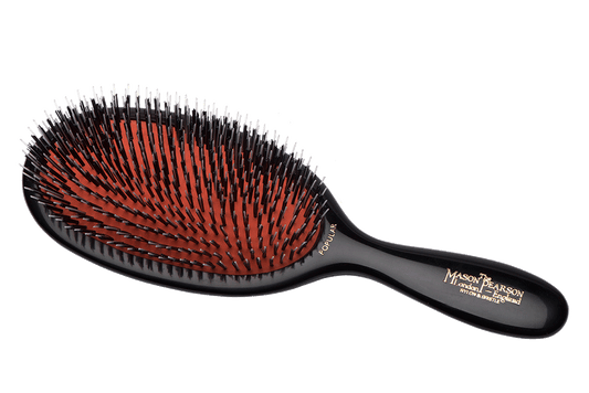 Mason Pearson Popular Bristle & Nylon Hair Brush – BN1 Dark Ruby (Large) - VIP Extensions