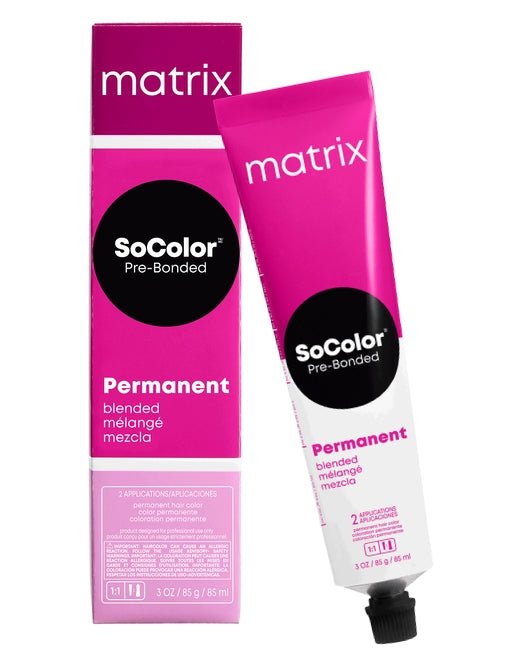 Matrix Socolor Blended Collection Permanent Cream Hair Color, 8A Medium Blonde Ash - VIP Extensions