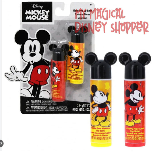 mickey mouse 2pc Flavored Lip Balm - VIP Extensions