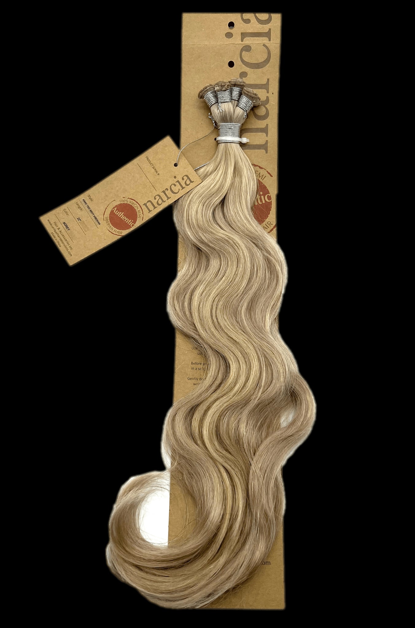 Narcia Remy Siberian - Hand Tied Weft 22''(100g) - VIP Extensions