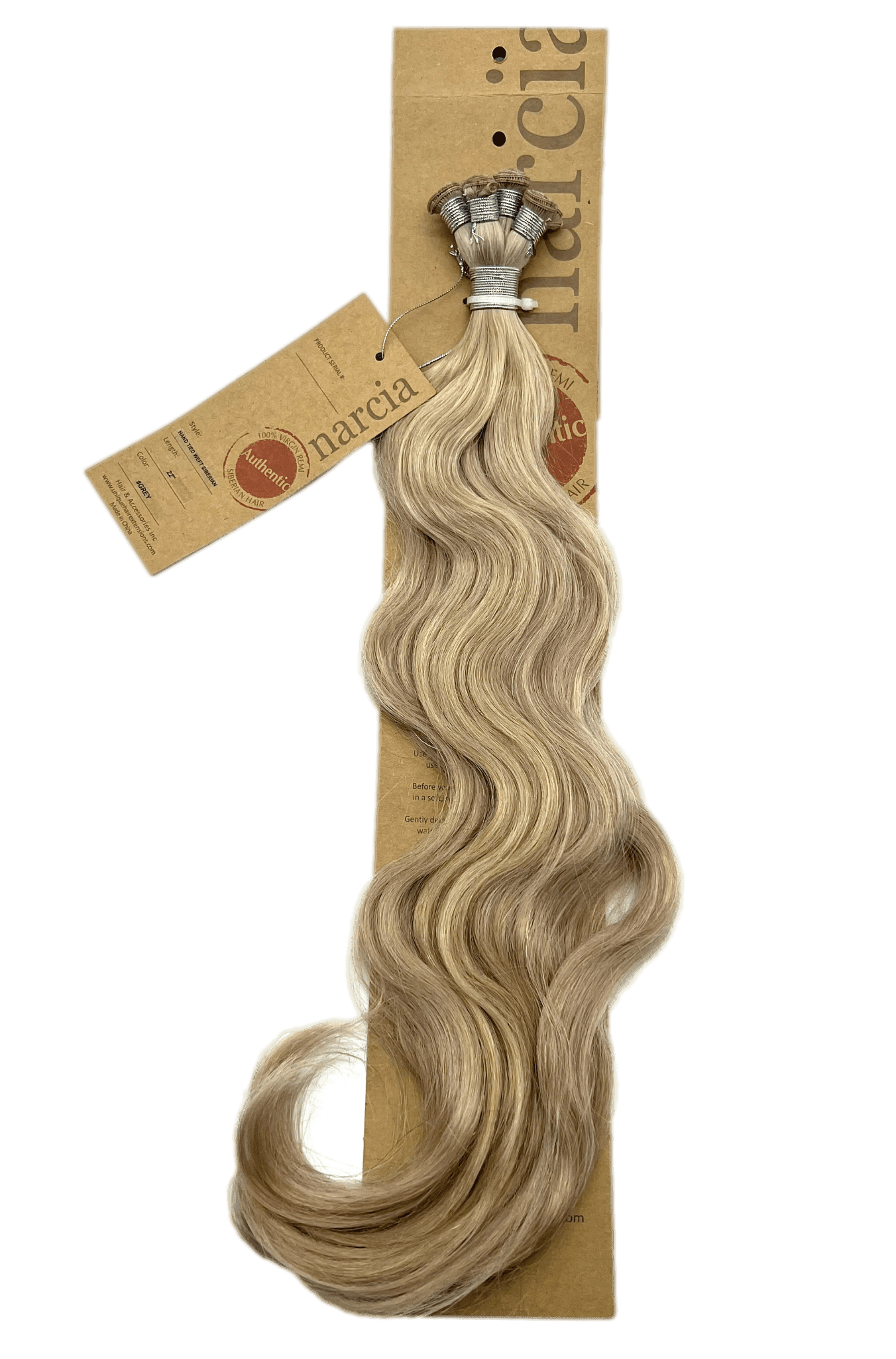 Narcia Remy Siberian - Hand Tied Weft 22''(100g) - VIP Extensions