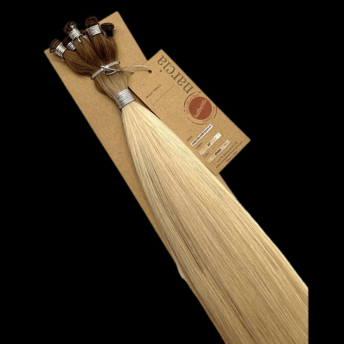 Narcia Remy Siberian - Hand Tied Weft 22''(100g) - VIP Extensions