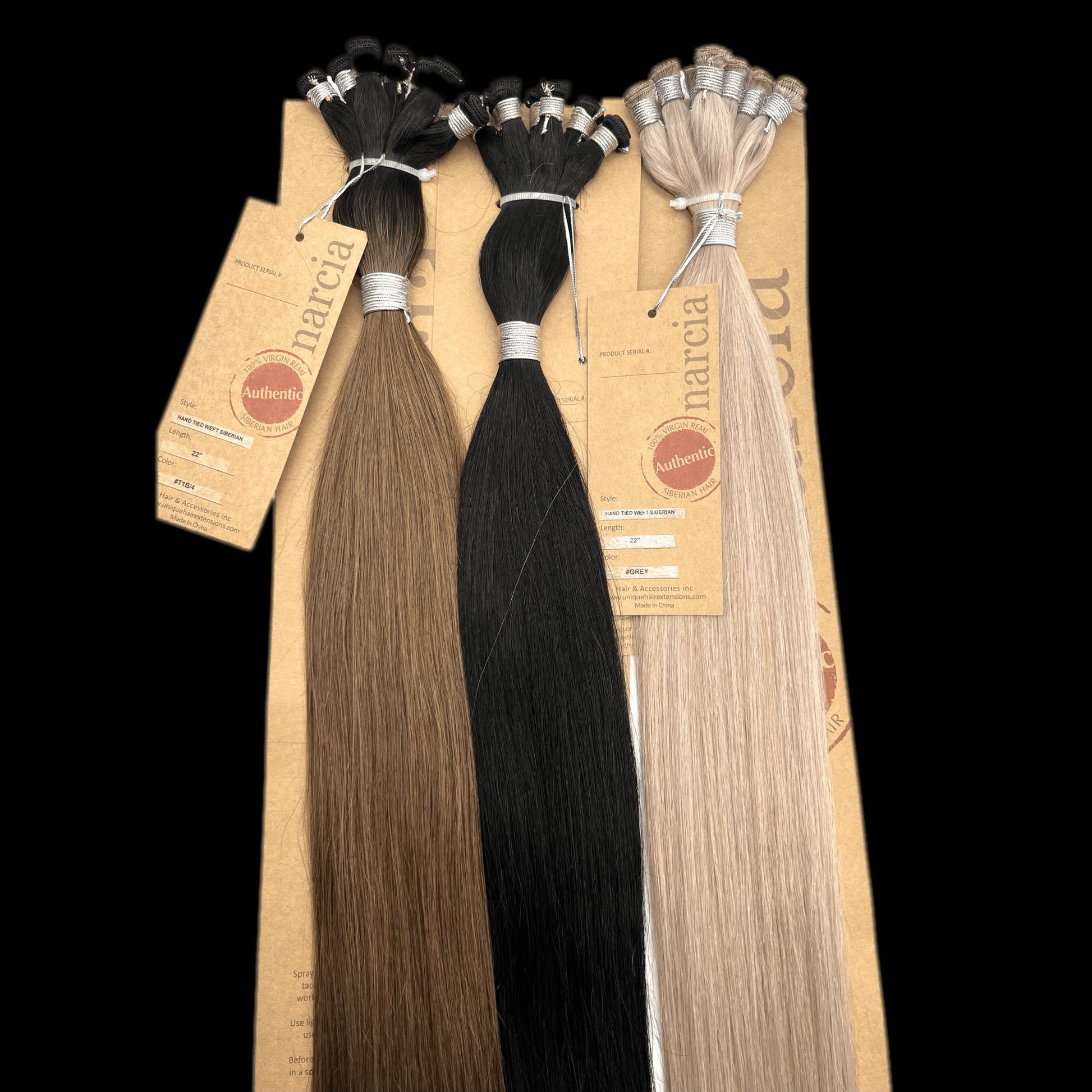 Narcia Remy Siberian - Hand Tied Weft 22''(100g) - VIP Extensions