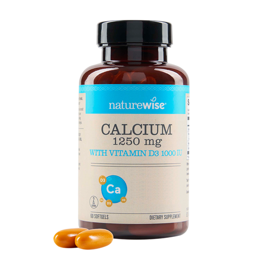 NatureWise Calcium 1250 mg with Vitamin D3 1000 IU, 60 softgels