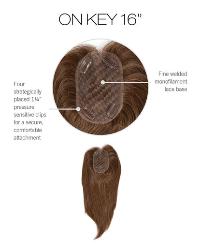 NEW! On Key 16″ Hair topper - VIP Extensions