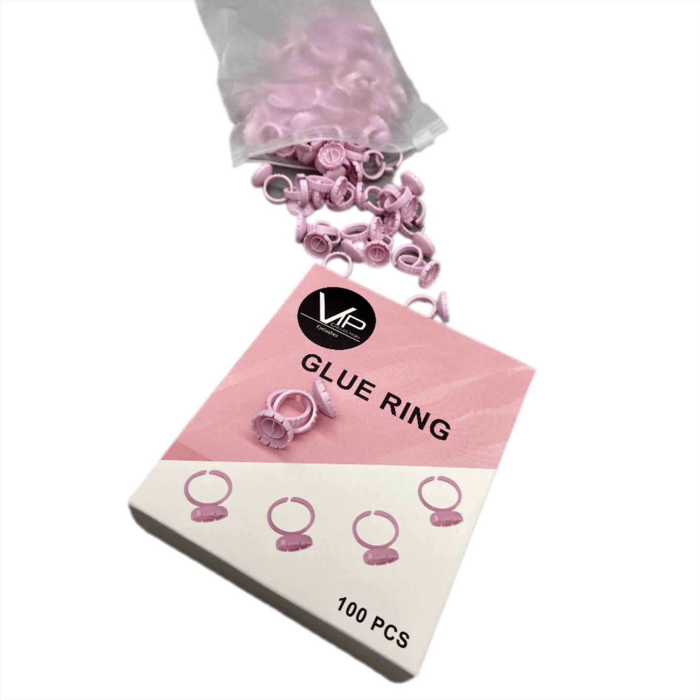 New! VIP Glue Ring and Easy Fan Cup! Two in one! 100pcs bag - VIP Extensions