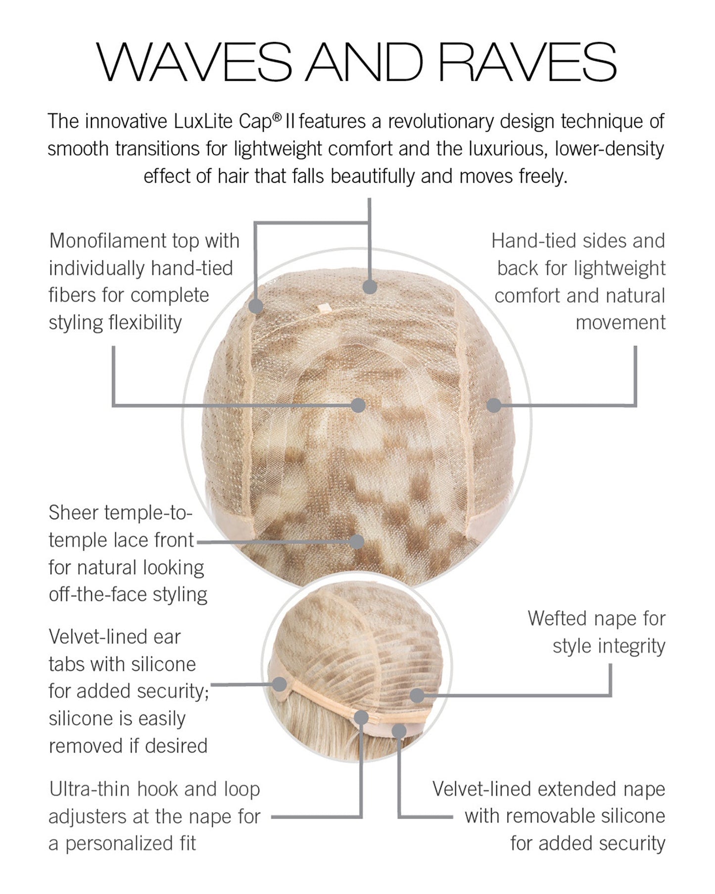 NEW! Waves and Raves by Raquel Welch Sheer Luxury - Feather Lite - VIP Extensions