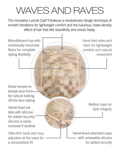 NEW! Waves and Raves by Raquel Welch Sheer Luxury - Feather Lite - VIP Extensions