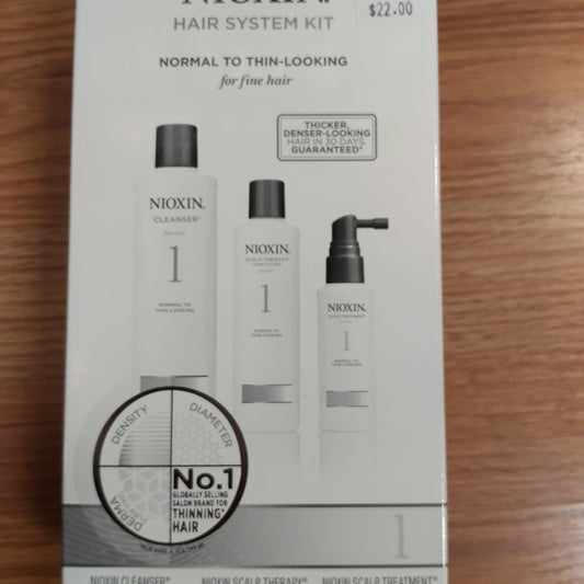 Nioxin System 1 Hair System Trio Kit for Fine Hair (Pack of 3) - VIP Extensions