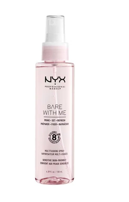 NYX Professional Makeup Bare with Me Multitasking Setting Spray and Face Makeup Primer Cucumber - VIP Extensions