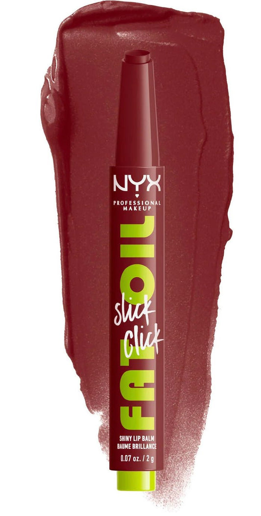 NYX SLICK CHICK FAT OIL SHINY LIP BALM IN A MOOD .07 OZ/2G - VIP Extensions