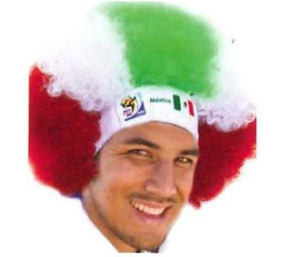 Official FIFA Soccer Afro Wig 25-Count Case Pack – Mexico – Vintage/Collectible (2010 Collection) - VIP Extensions