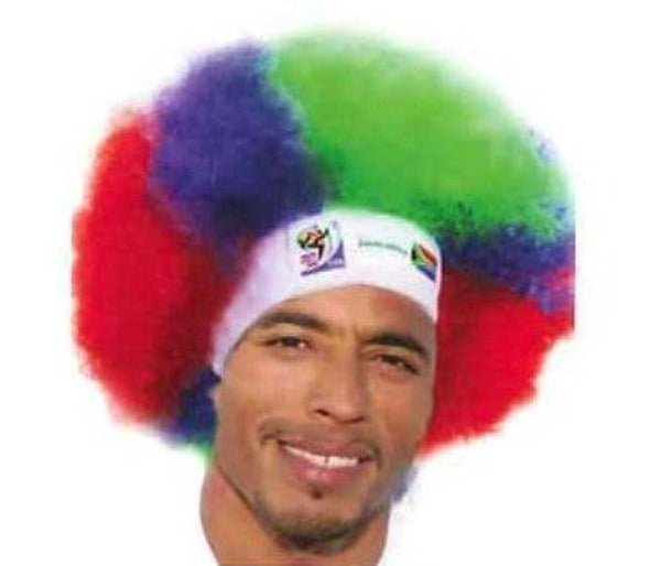 Official FIFA Soccer Afro Wig – South Africa – Vintage/Collectible (2010 Collection) - VIP Extensions