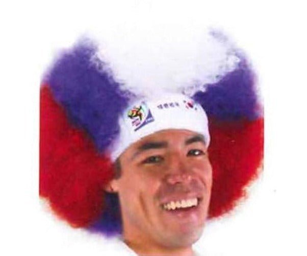 Official FIFA Soccer Afro Wig – South Korea – Vintage/Collectible (2010 Collection) - VIP Extensions