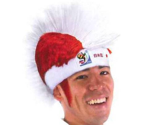 Official FIFA Soccer Mohawk Wig 25-Count Case Pack – Japan – Vintage/Collectible (2010 Collection) - VIP Extensions