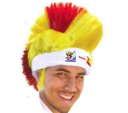 Official FIFA Soccer Mohawk Wig – Spain – Vintage/Collectible (2010 Collection) - VIP Extensions