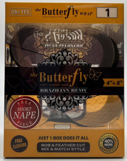 Oh! Yes 100% Human Hair - The Butterfly Wrap 4''8''+free closure - VIP Extensions