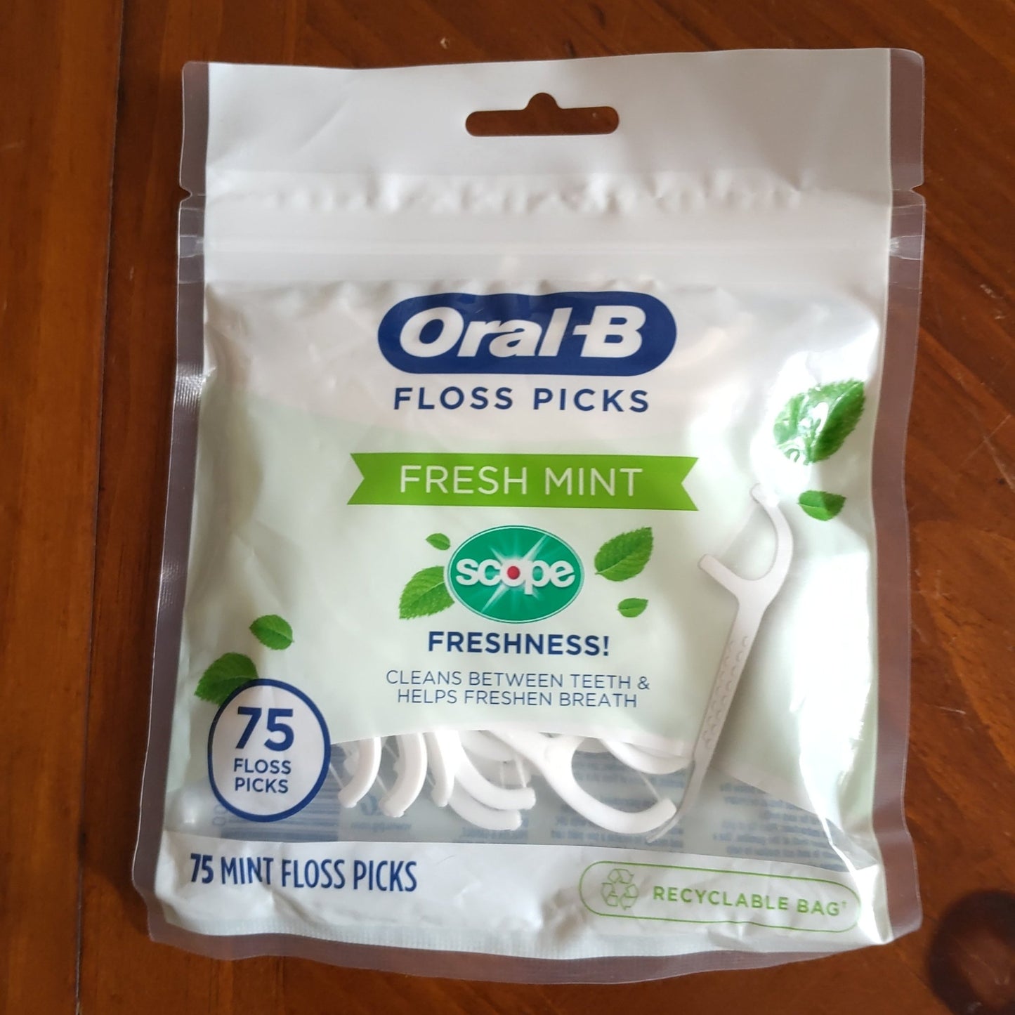 Oral - B Burst of Scope Dental Floss Picks Mint 75 ct - VIP Extensions