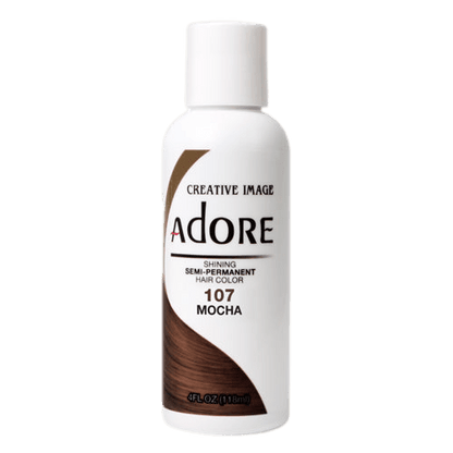 Adore Semi-Permanent Hair Color, 4 fl oz - 107 Mocha