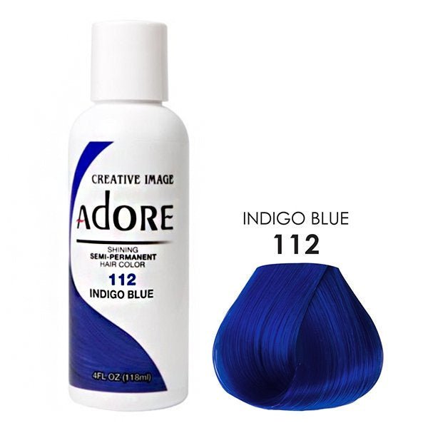 Adore Semi-Permanent Hair Color, 4 fl oz - 112 Indigo Blue (2)