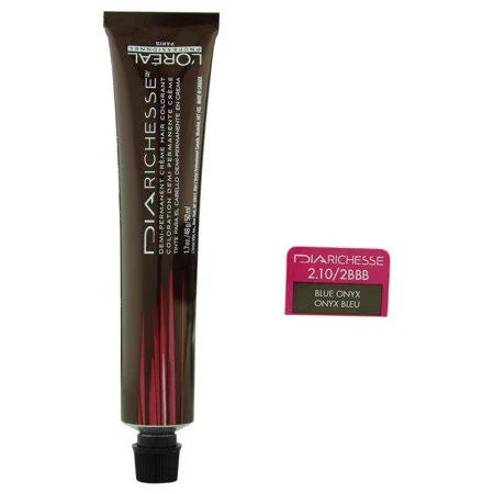L'Oréal Professionnel Dia Richesse Demi-Permanent Hair Color, 1.7 oz - 2.10 Blue Onyx
