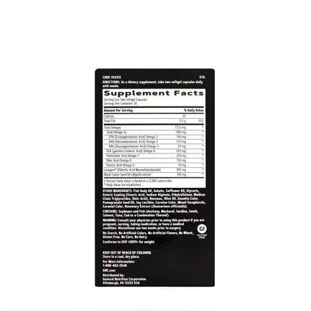 GNC AMP Complete Omega, 60 Softgels