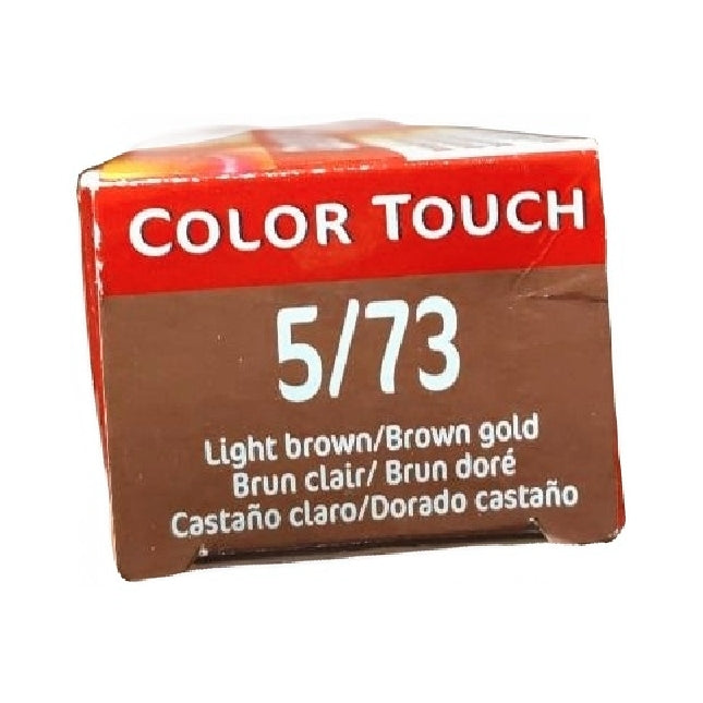 Wella Color Touch Demi-Permanent Hair Color 5/73 Light Brown Gold, 2 oz