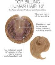 Raquel Welch Top Billing Human Hair 16" Top Piece