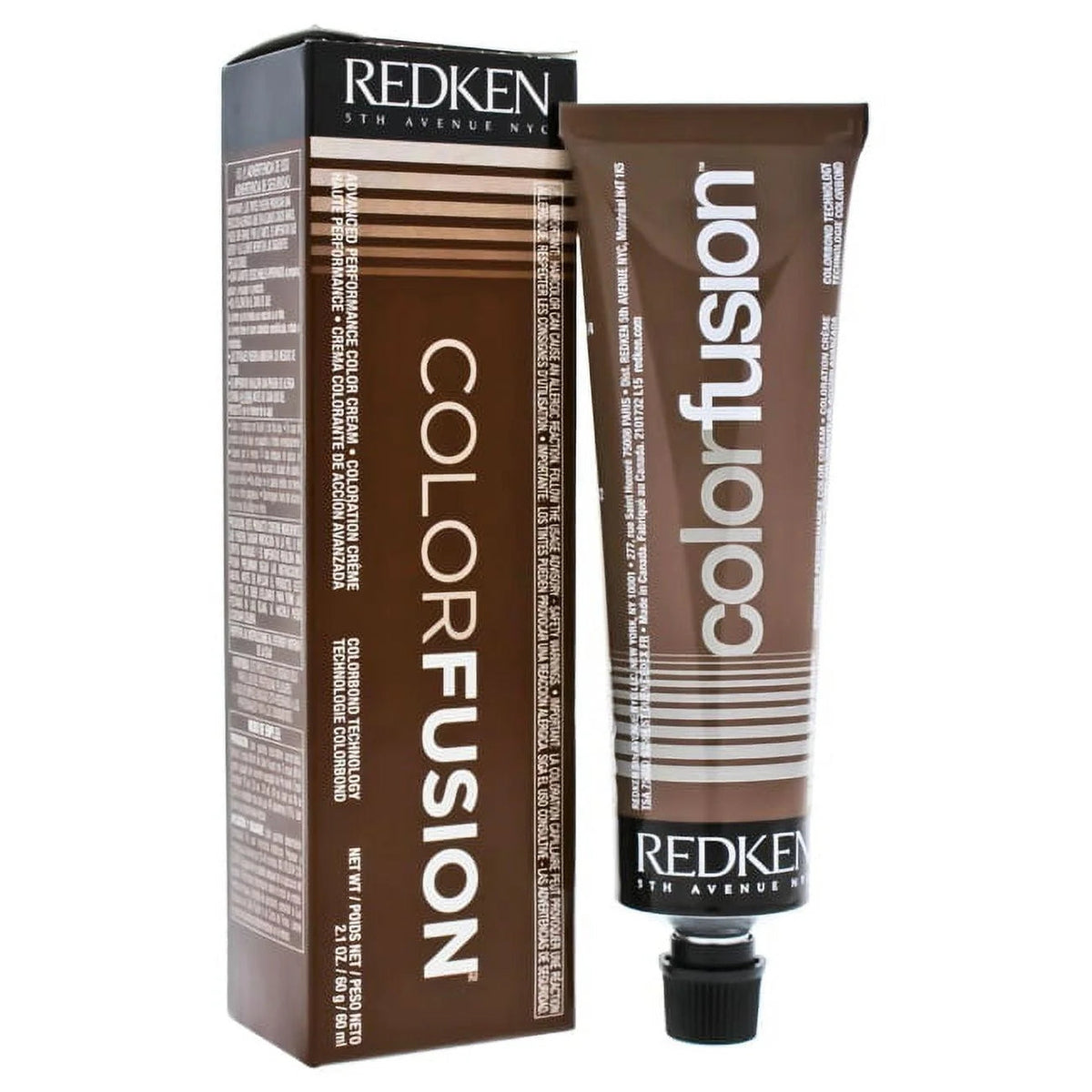 Redken Color Fusion Permanent Cream Hair Color, 2.1 oz - 6AG Ash/Green