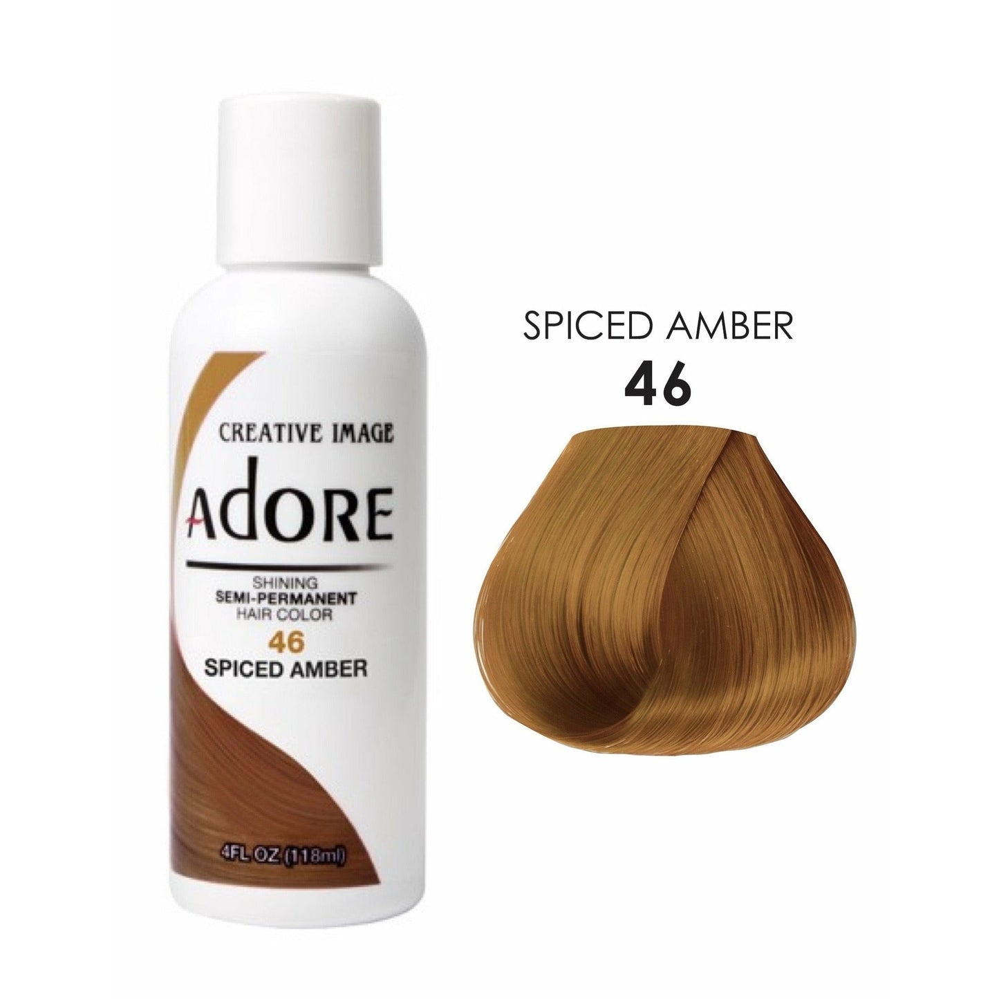 Adore Semi-Permanent Hair Color, 4 fl oz - 46 Spice Amber