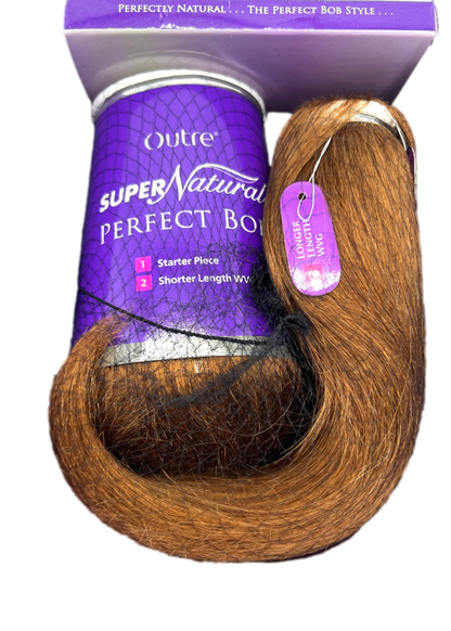 Outre Super Natural Perfect Bob 100% Human Hair Weave, 30
