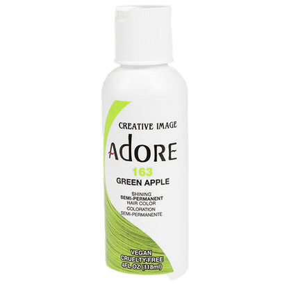 Adore Semi-Permanent Hair Color 163 Green Apple, 4 oz