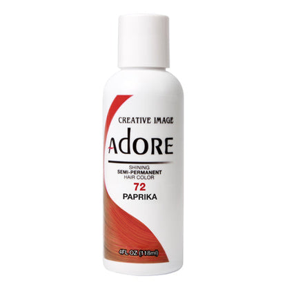 Adore Semi-Permanent Hair Color, 4 fl oz - 72 Paprika