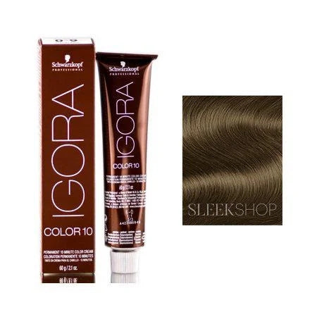 Schwarzkopf Professional Igora Color10 Permanent Hair Color, 2 oz - 5-0 Light Brown