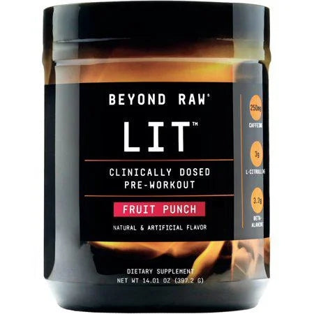Beyond Raw LIT Pre-Workout - Fruit Punch (30 Servings)