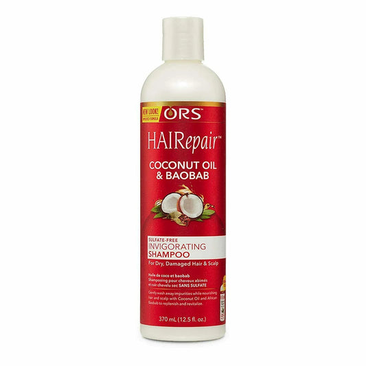 ORS HAIRepair Coconut Oil & Baobab Sulfate-Free Invigorating Shampoo, 12.5 oz