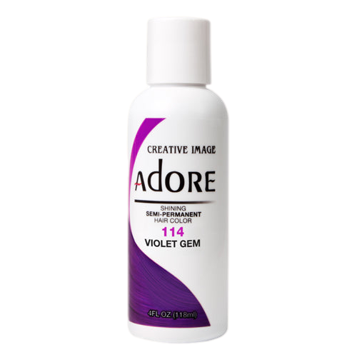 Adore Semi-Permanent Hair Color, 4 fl oz - 114 Violet Gem