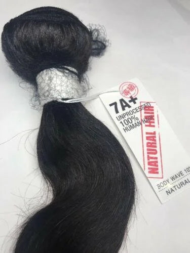 Shake-N-Go 7A+ Unprocessed Brazilian Virgin Remy Body Wave 10" — Natural