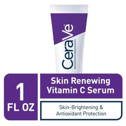 CeraVe Skin Renewing Vitamin C Serum with Hyaluronic Acid, 1 oz