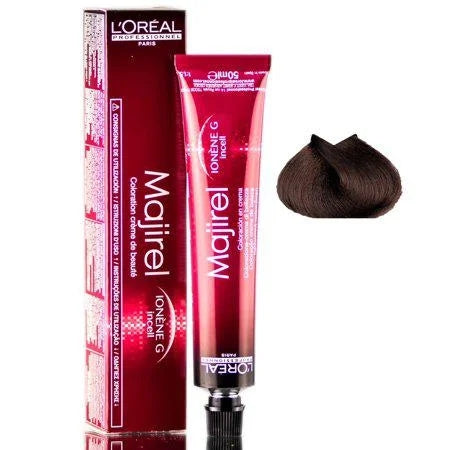 L'Oréal Professionnel Majirel Permanent Hair Color, 1.7 oz - 4.3 (4G)