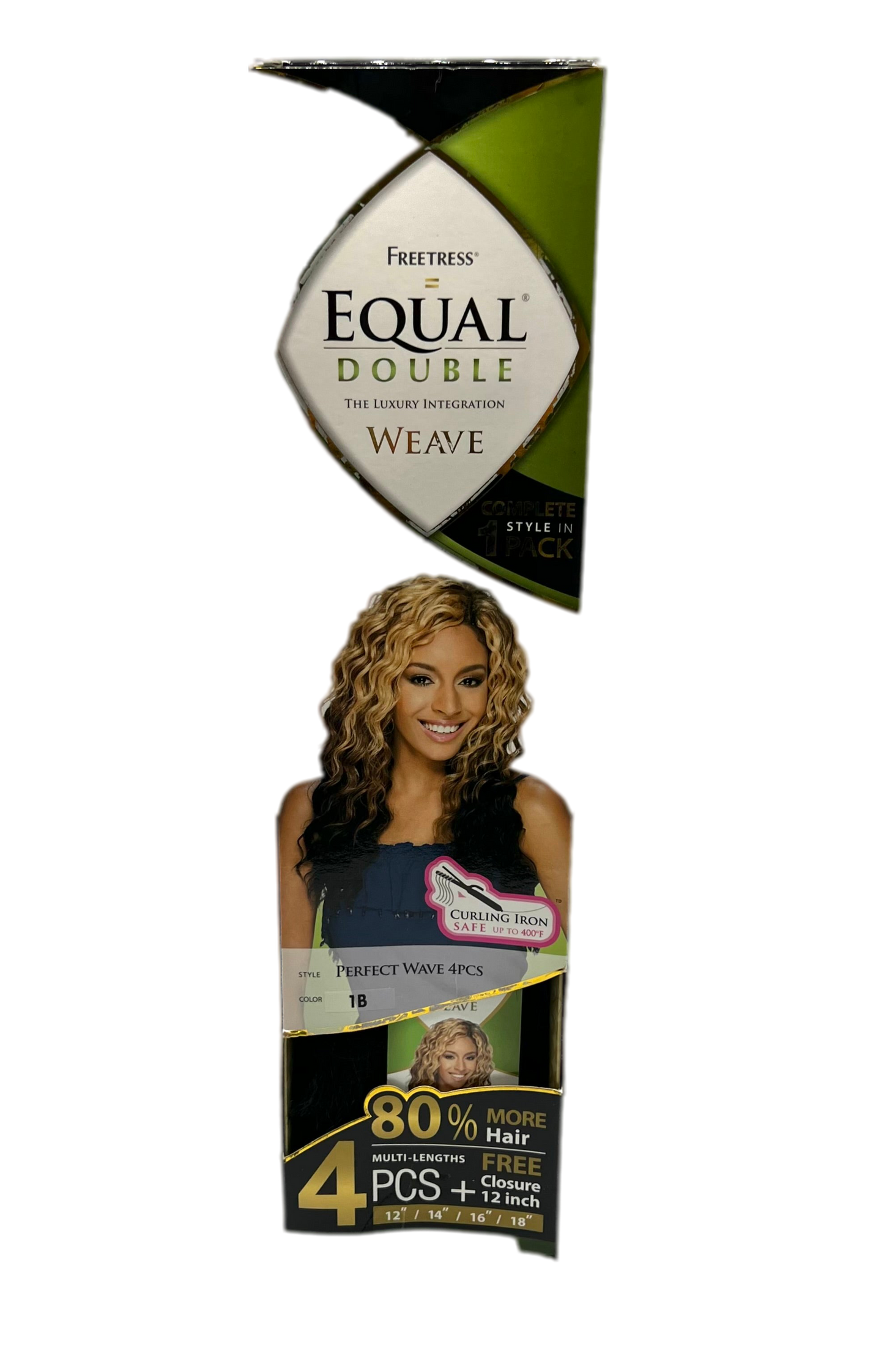 FreeTress Equal Double Perfect Wave 4 Pcs + Closure, Color 4/27