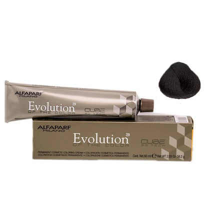 Alfaparf Milano Evolution of the Color Permanent Hair Color, 2.05 oz - 5NB Light Natural Brown