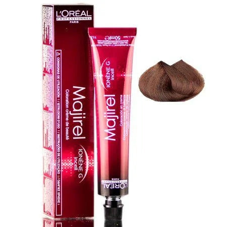 L'Oréal Professionnel Majirel Permanent Hair Color, 1.7 oz - 6.45 Dark Copper Mahogany Blonde